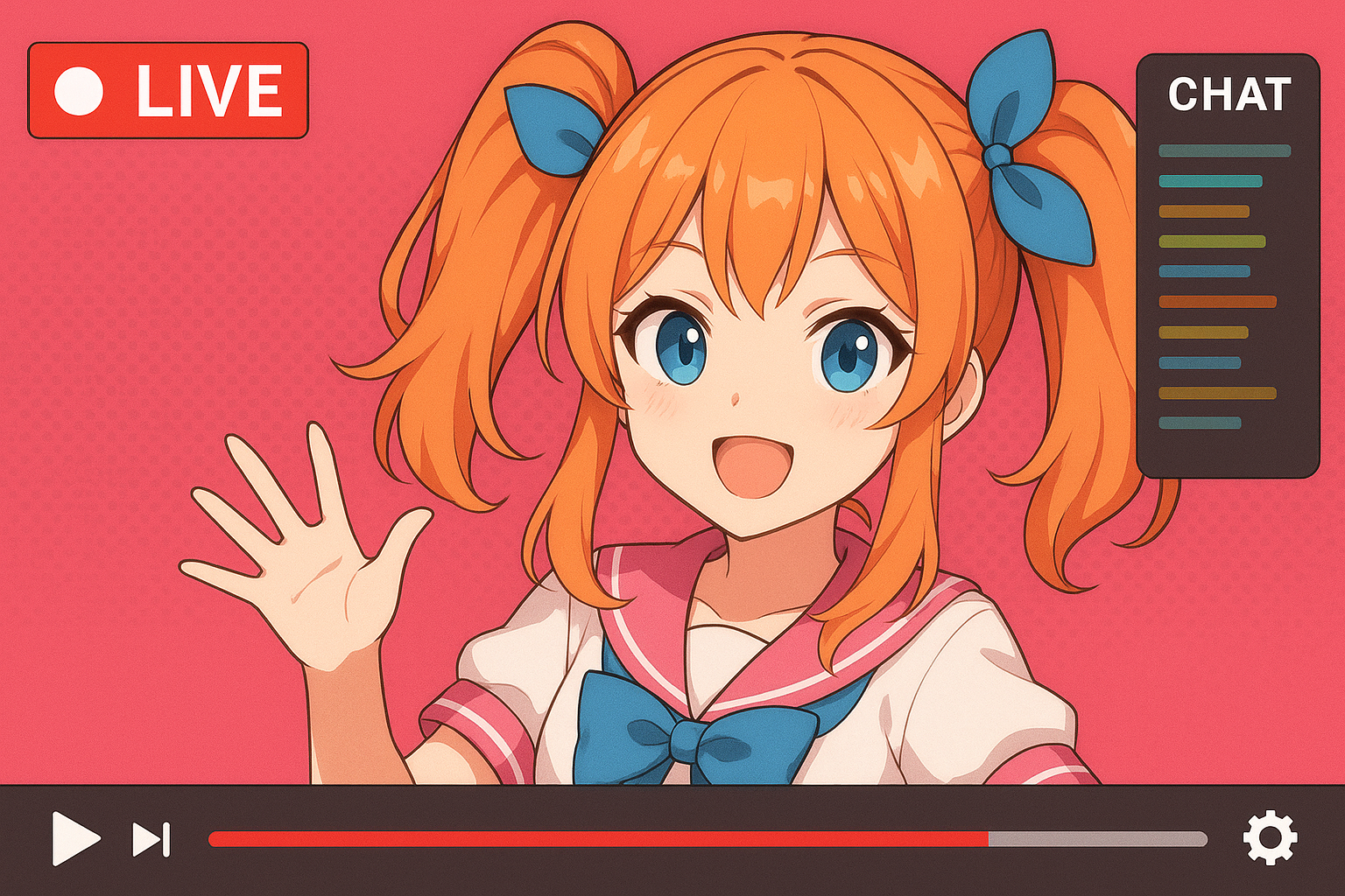 女性Vtuber初配信