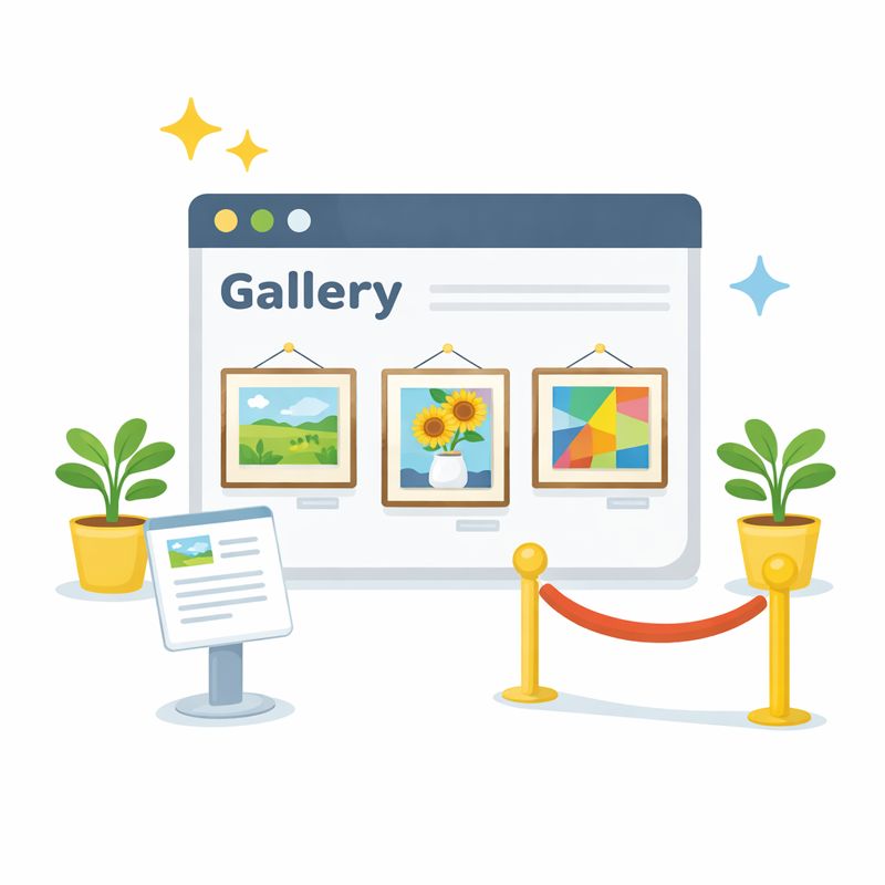 展示作品の紹介に活用