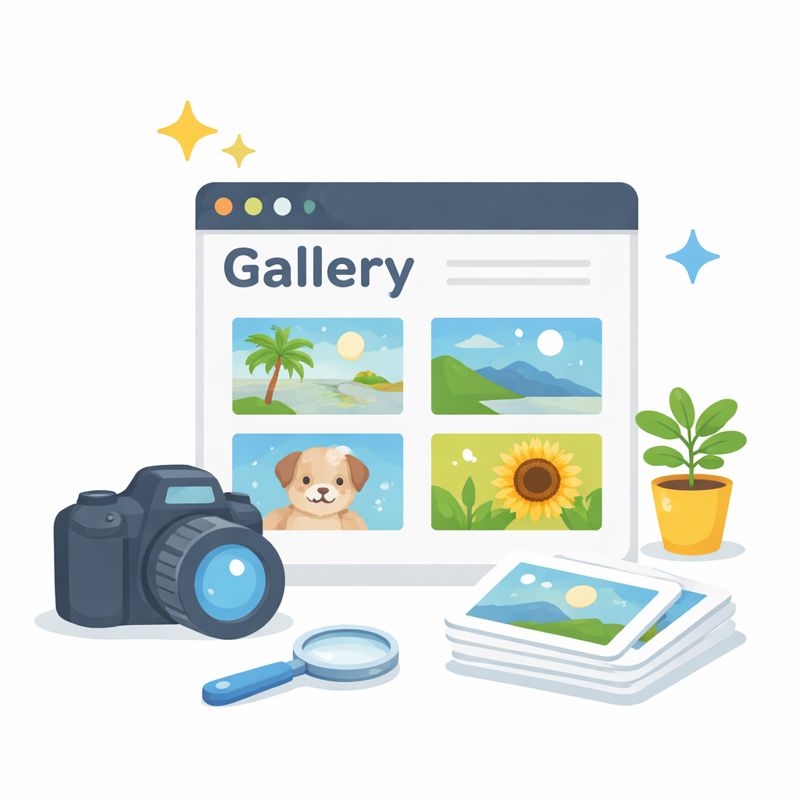 ギャラリーサイトに活用